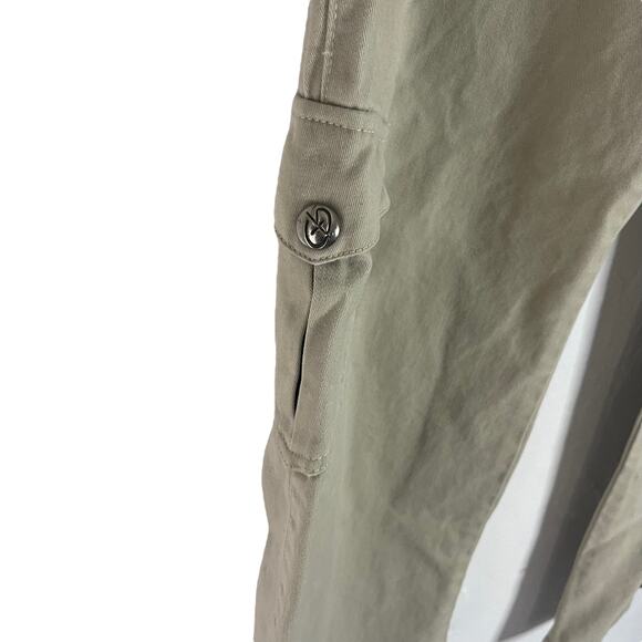 Vintage 90s‎ Juniors Size 13 Baggy Khaki Cargo Pockets Tie Pants - Picture 5 of 12